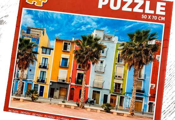 Puzzle Maisons colorées