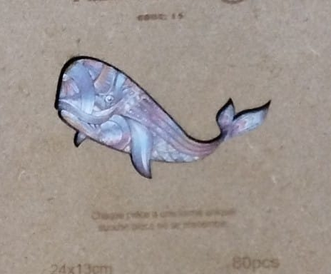 Puzzle en bois « Baleine » – pièces spéciales