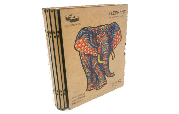 Puzzle en bois « Eléphant » – pièces spéciales